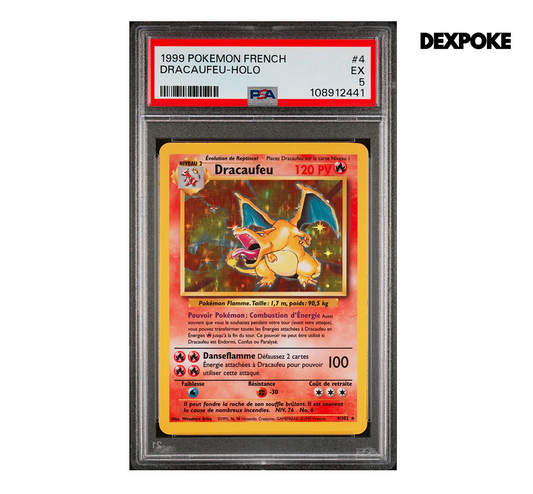 Dracaufeu Holo 4/102 - Base Set ed.2 - PSA 5 - FR