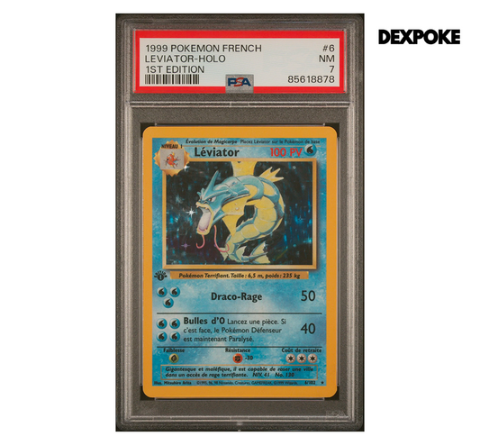 Léviator Holo 06-102 - Base Set FR Ed.1 - [PSA 7]