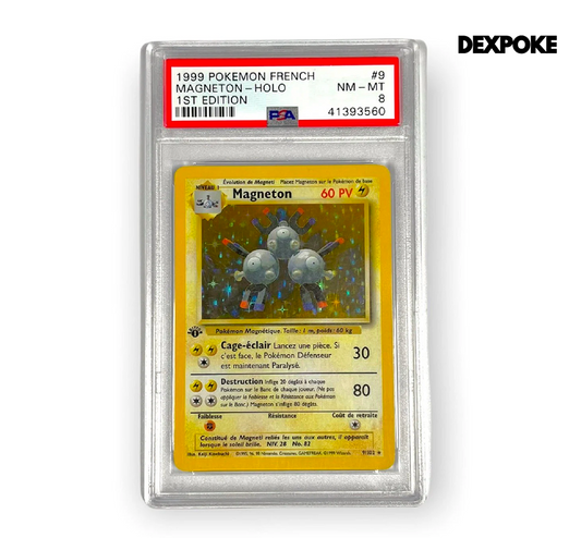 Magneton Holo 09-102 - Base Set - Ed.1 - [PSA 8] - FR